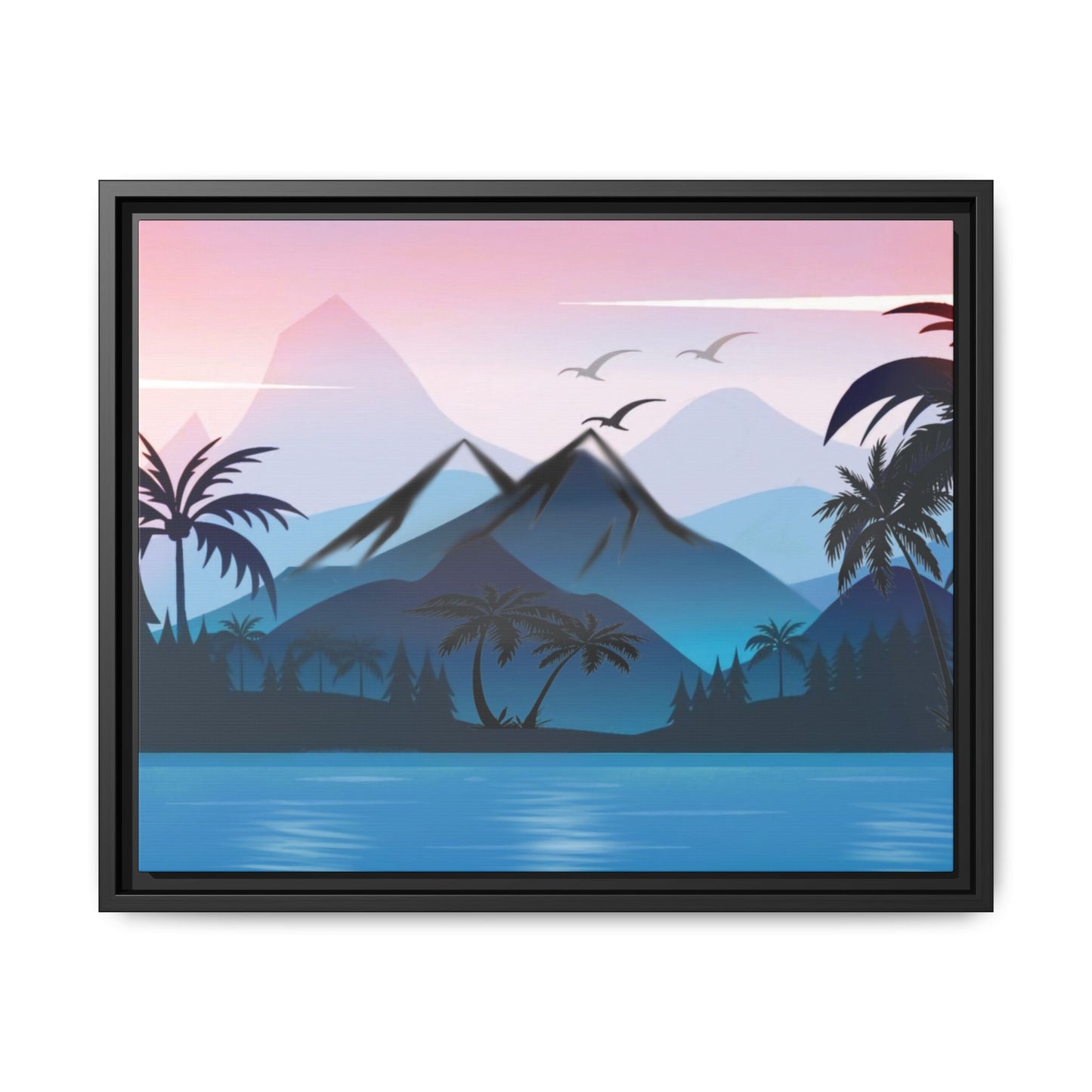 Matte Canvas, Framed (Multi-color)