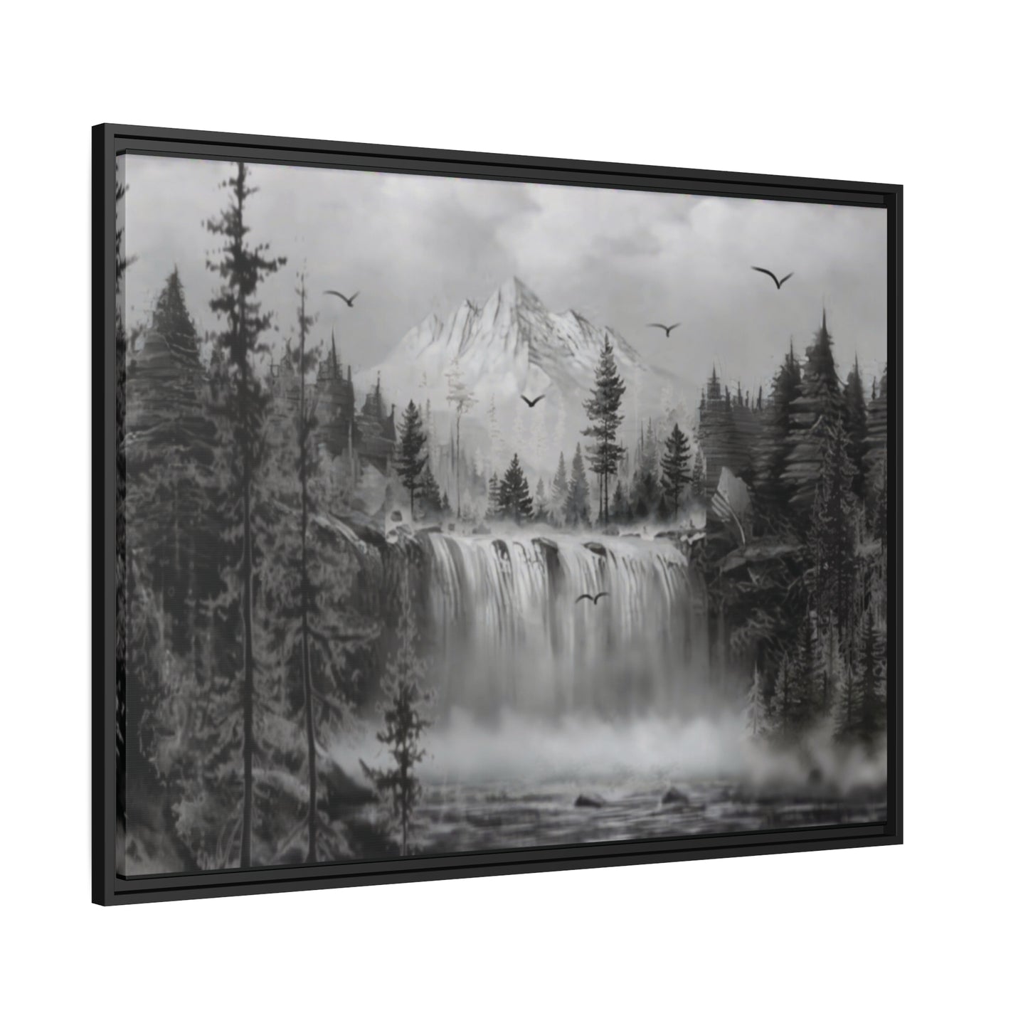 Matte Canvas, Black Frame