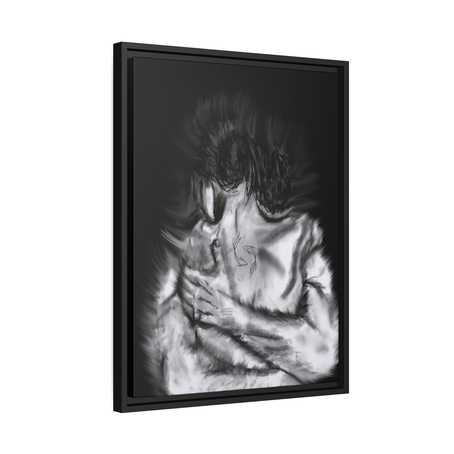 Matte Canvas, Black Frame