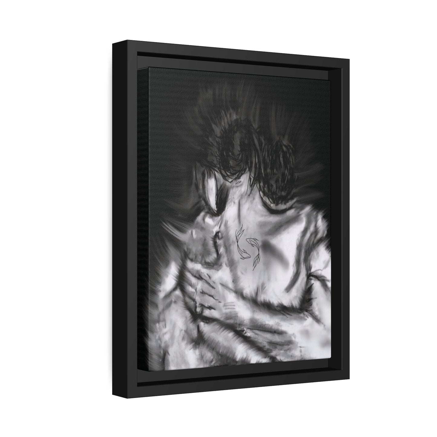 Matte Canvas, Black Frame