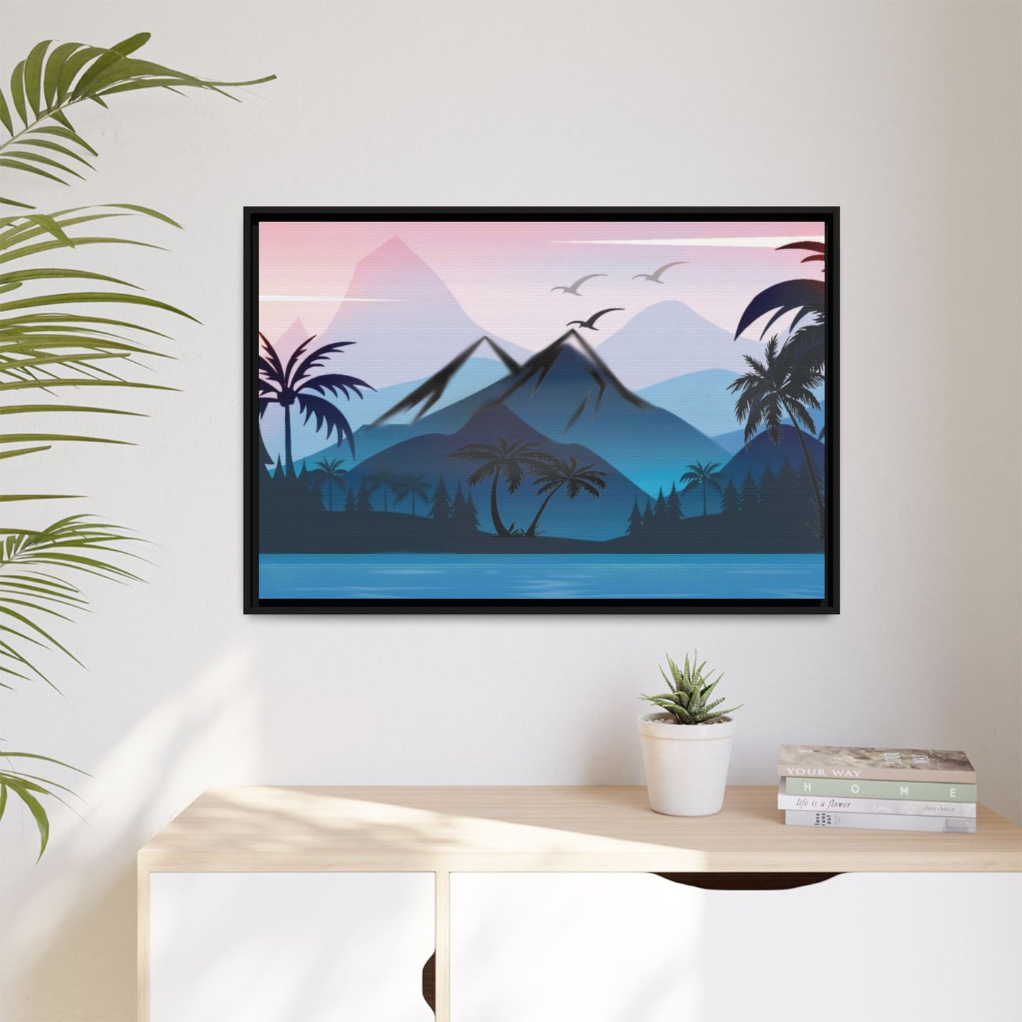 Matte Canvas, Framed (Multi-color)