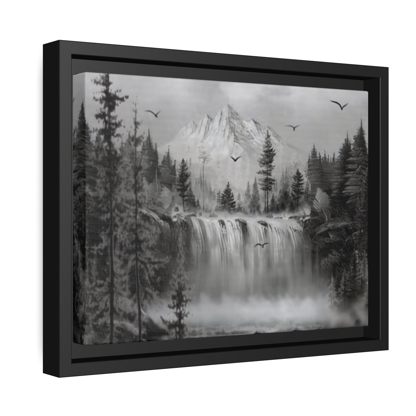 Matte Canvas, Black Frame