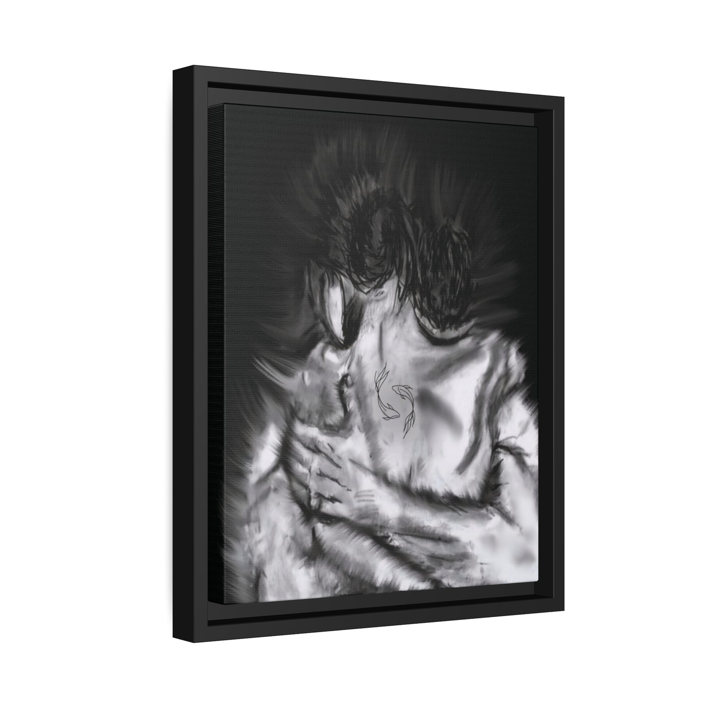 Matte Canvas, Black Frame