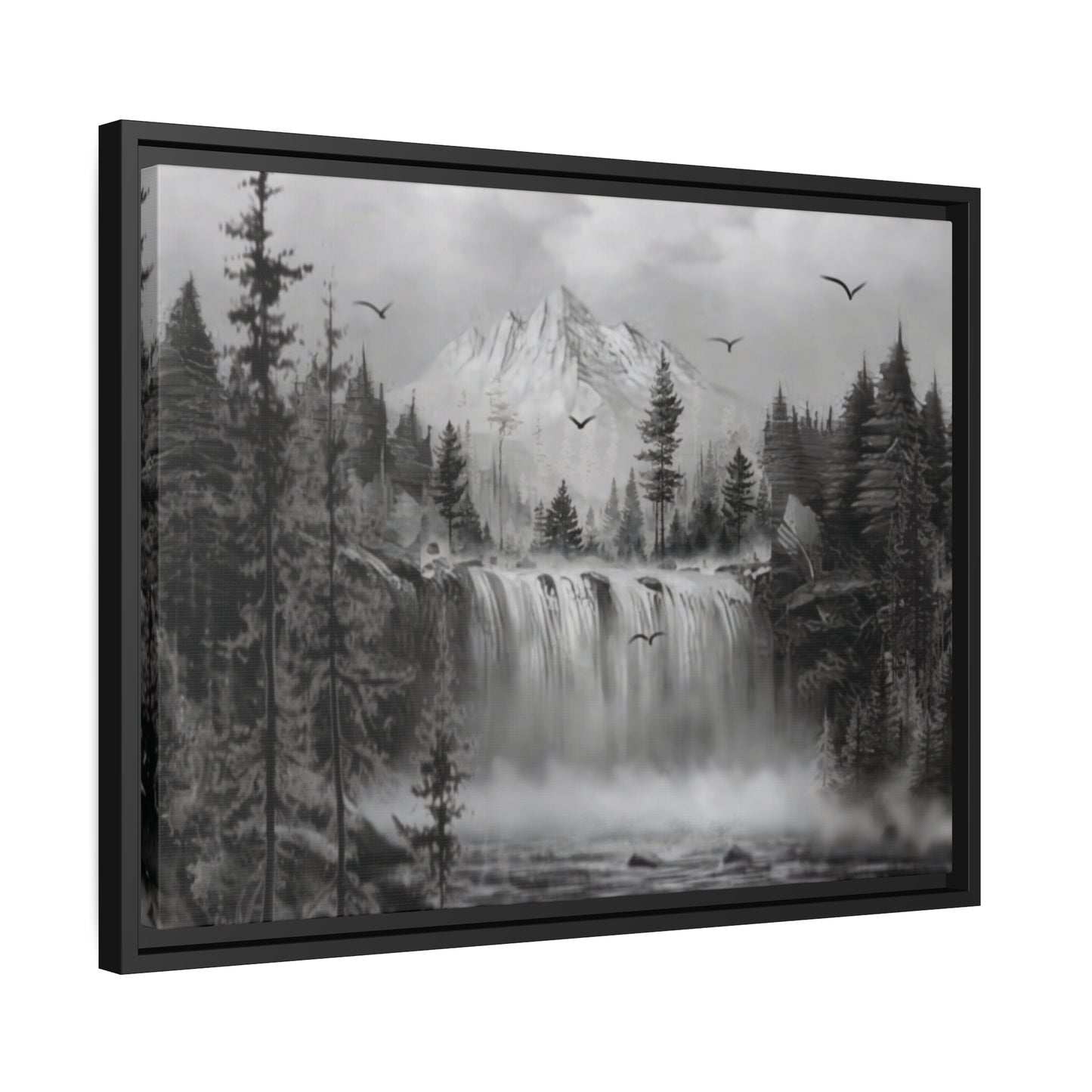 Matte Canvas, Black Frame