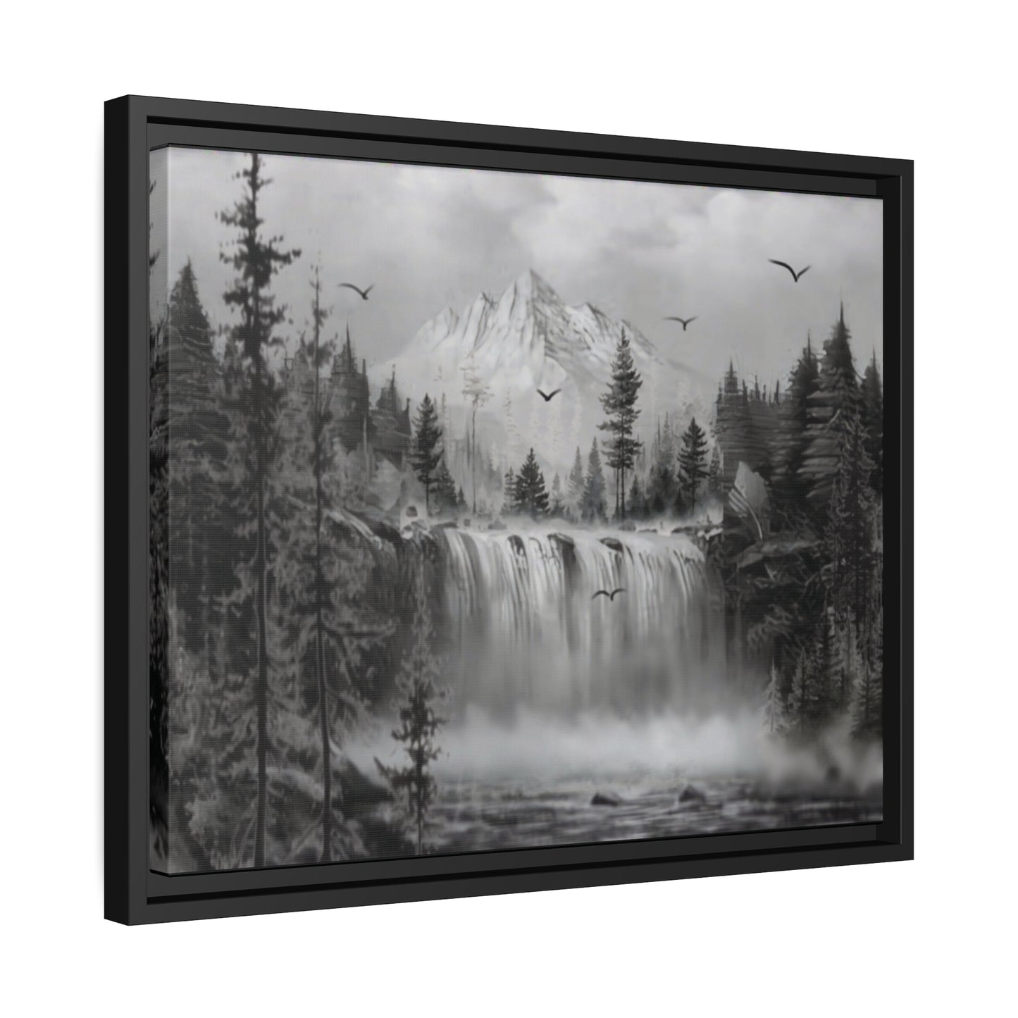 Matte Canvas, Black Frame