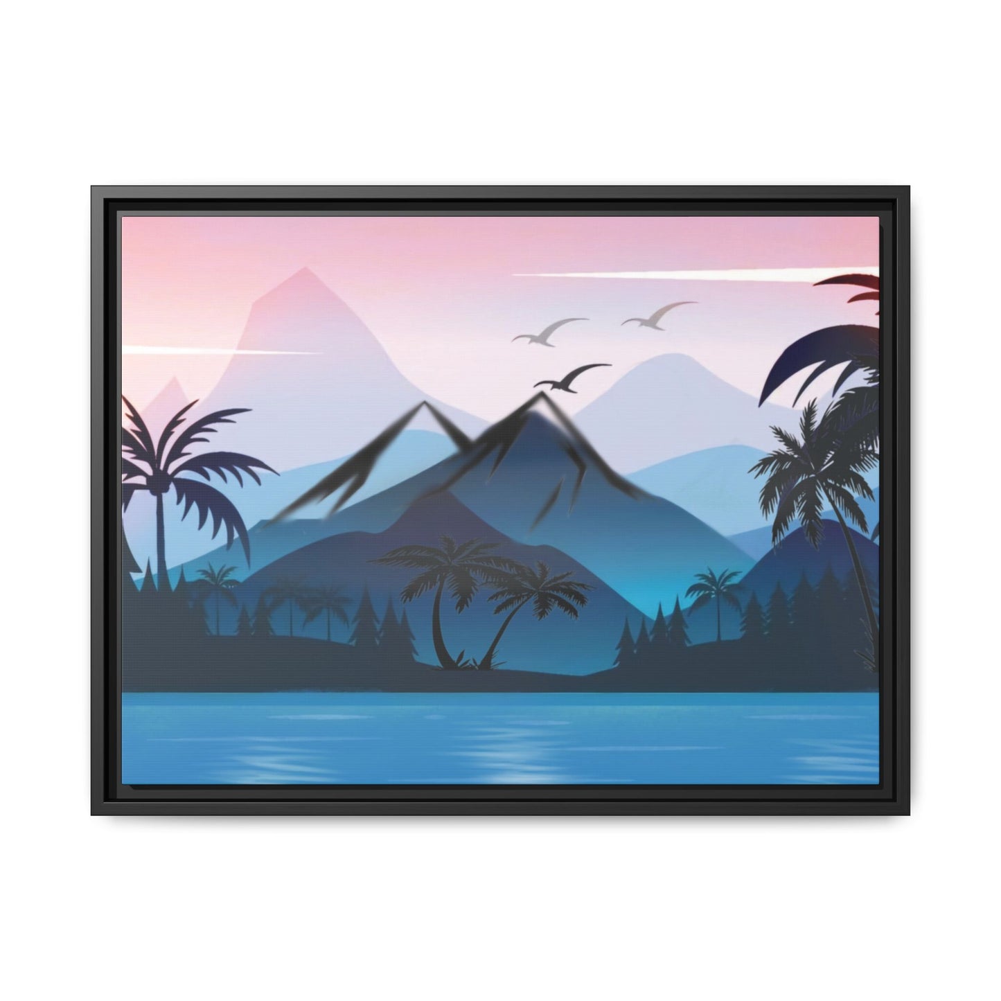 Matte Canvas, Framed (Multi-color)