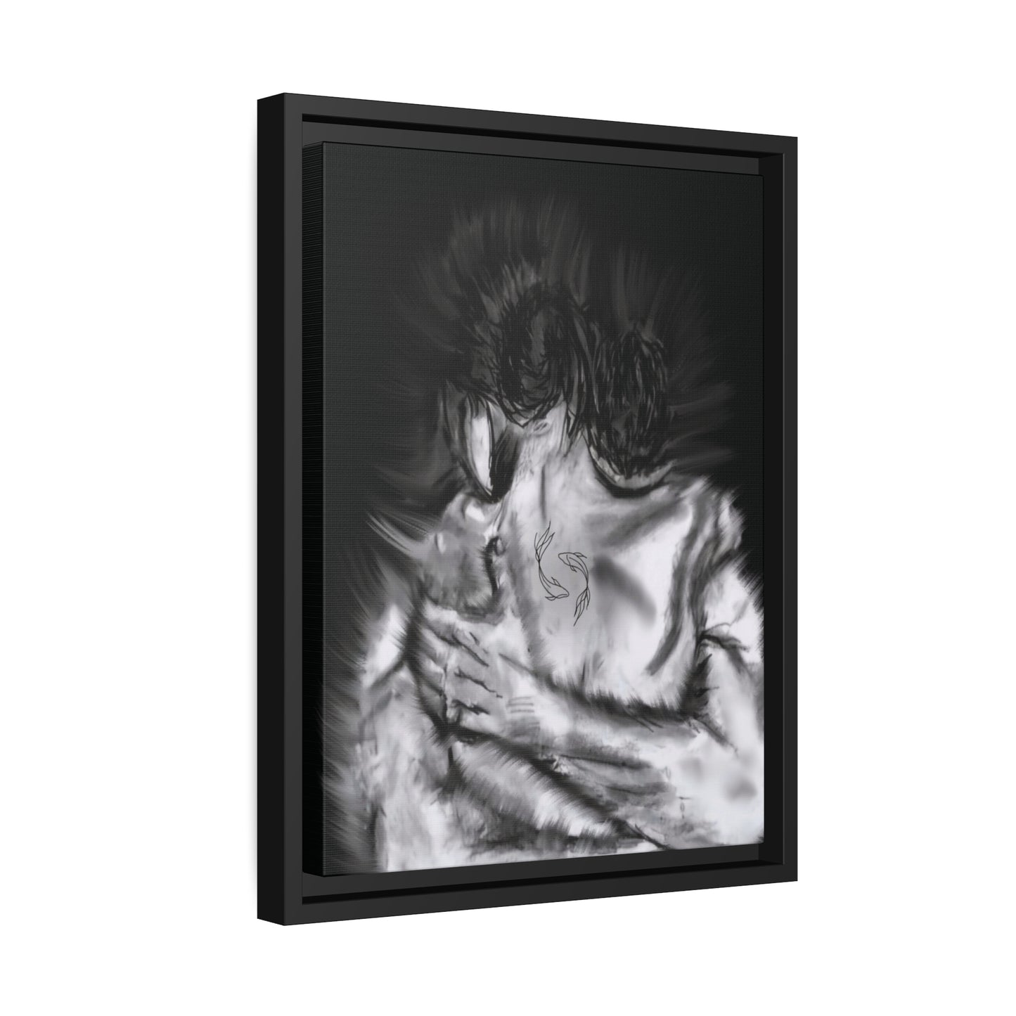 Matte Canvas, Black Frame