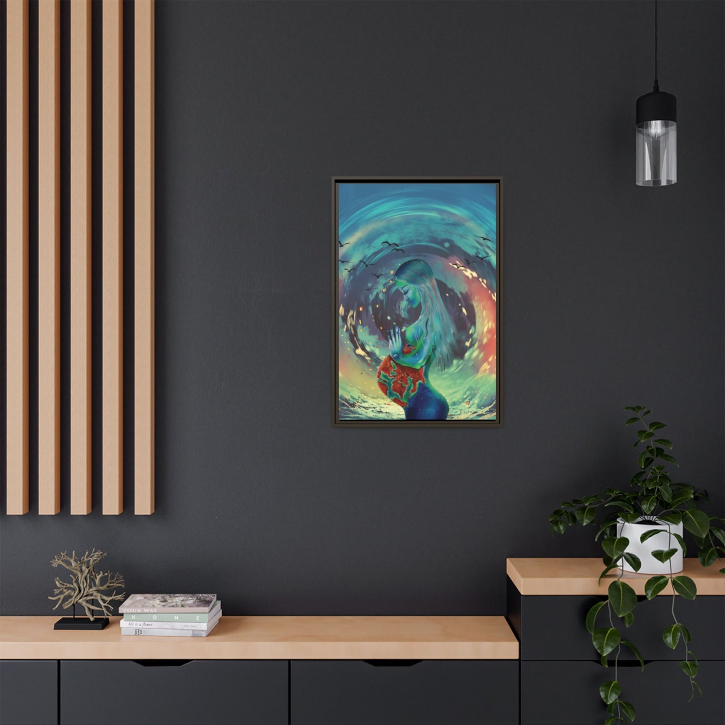 Matte Canvas, Framed (Multi-color)